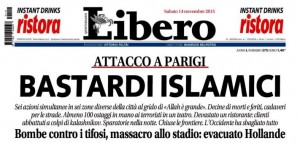 Il titolo di Libero, per cui il direttore Belpietro è stato denunciato, è lontanissimo dalla nostra visione.