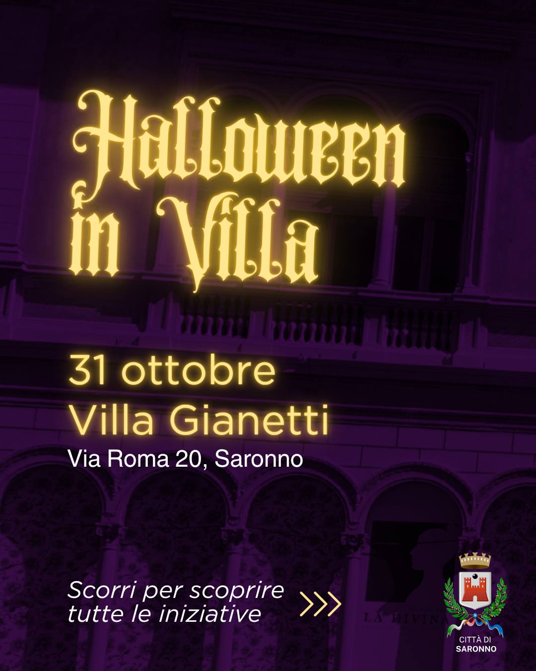 HALLOWEEN: PER LA PRIMA VOLTA A SARONNO INIZIATIVE PER LE FAMIGLIE
Si terranno nella giornata di domani, 31 ottobre, alcune iniziative per la giornata di Halloween, che ormai da diversi anni è diventata un appuntamento significativo del calendario. Si tratta di appuntamenti rivolti soprattutto alle famiglie con bambini, che potranno così passare il pomeriggio dedicandolo al divertimento dei più piccoli. È la prima volta che l’Amministrazione nella nostra città organizza direttamente eventi in questa occasione.
Dalle 16:00 partirà una caccia al tesoro in Villa Gianetti, mentre alle 17:00 ci sarà un momento di magia e scherzi in piazza Amendola aperto a tutti. Anche il DUC ha organizzato diversi eventi a partire dalle 16:30, in centro, e dalle 20:45 la Villa Gianetti aprirà anche ai più grandi per visite guidate con il fantasma di Giuditta Pasta. Tutte informazioni che potete trovare sui canali social del Comune di Saronno e dei soggetti organizzatori.
C’è, in questo contesto, un punto politico importante, ovvero l’apertura dello sguardo verso un pubblico più ampio quando si parla di eventi organizzati dall’Amministrazione. Pur nel solco ormai profondo di appuntamenti storici nella nostra città, oggi vogliamo portare l’attenzione anche verso a categorie che nel passato – anche recente – non hanno avuto grandi attenzioni, come giovani e famiglie, andando in discontinuità con il passato.
È una visione sull’ambito culturale più ampia, che sta portando e porterà l’Amministrazione a organizzare eventi in grado di attirare i cittadini offrendo ore di svago anche leggero, cercando di animare il centro anche la sera per far tornare Saronno a essere attrattiva e vivibile in tutte le fasce orarie.
In questo senso, sottolineiamo anche il successo di alcuni eventi recentemente organizzati da commercianti del centro, a cui l’Amministrazione ha dato supporto, che hanno portato a far vivere la ZTL da parte centinaia di giovani. Saronno, che oggi è poverissima per quanto riguarda offerte di questo tipo, ha bisogno anche di questo, perché la città – e la cultura che essa muove – appartiene a tutti.